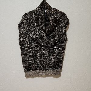 Buffalo David Bitton Brown and Tan Cowl Neck Sweater